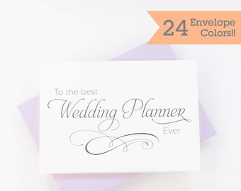 To My Wedding Planner Card, Thank You Card for Wedding Planner (WC180-SR)