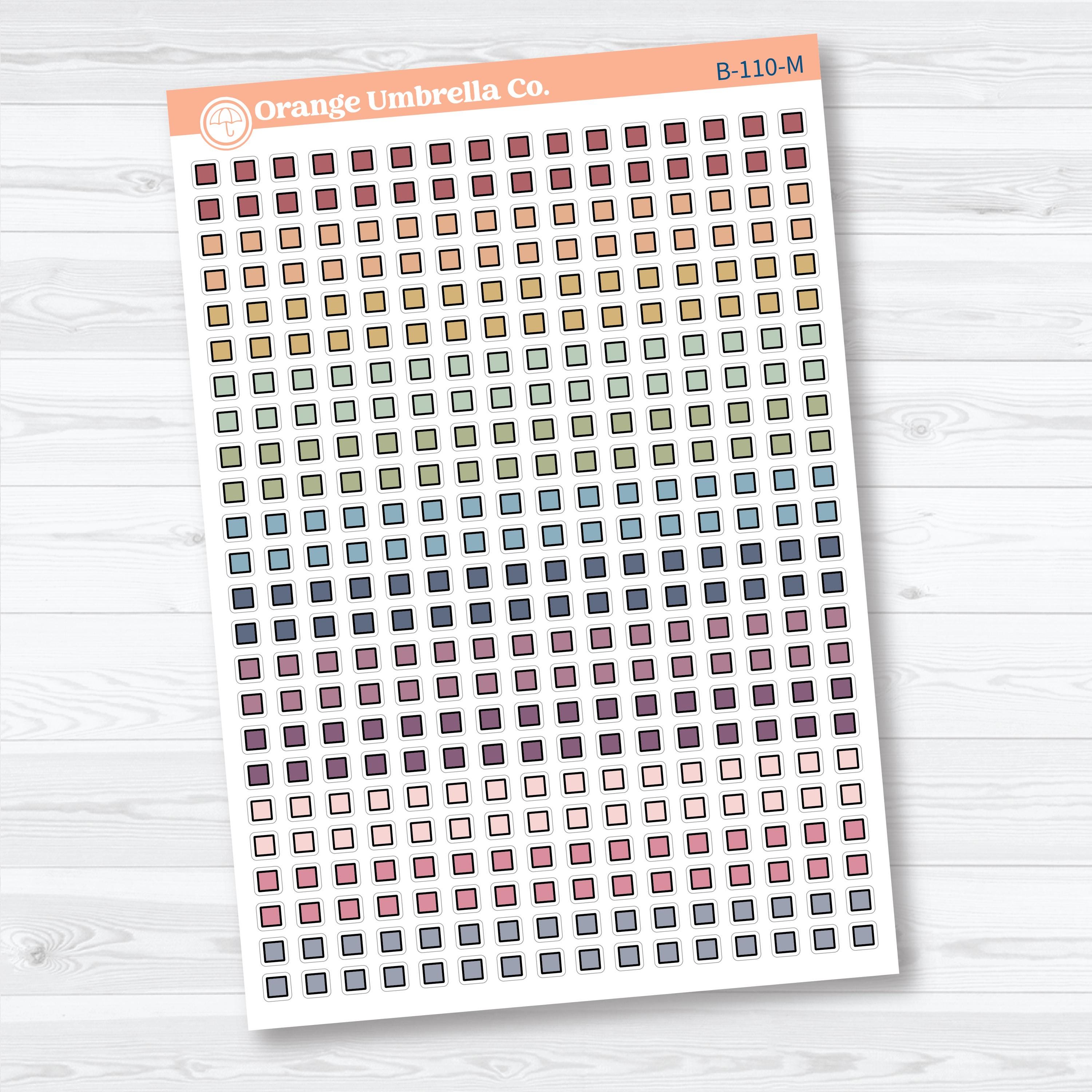 5mm Dot Grid Check Box Planner Stickers | Functional Planner Stickers ...