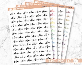 Selfcare Script Planner Stickers and Labels | F2 | S-520