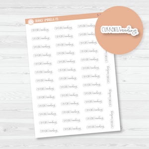 Currently Reading Hobonichi Script Planner Stickers | FC12 | S-301-B