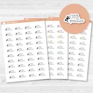 Cheer/Cheerleading Practice Icon Script Planner Stickers | FC12 | E-167
