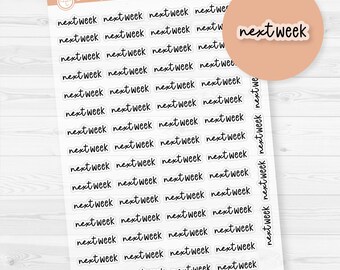 Next Week Planner Stickers | F17 | Clear Matte | S-146-BCM