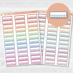 Weekly Habit Tracker - Hobonichi  Cousin Planner Stickers | B-516