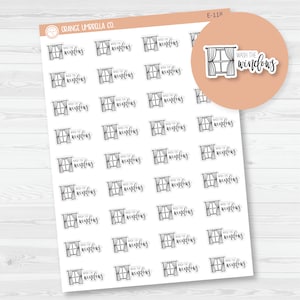 Wash The Windows Icon Script Planner Stickers | F2 |  E-118