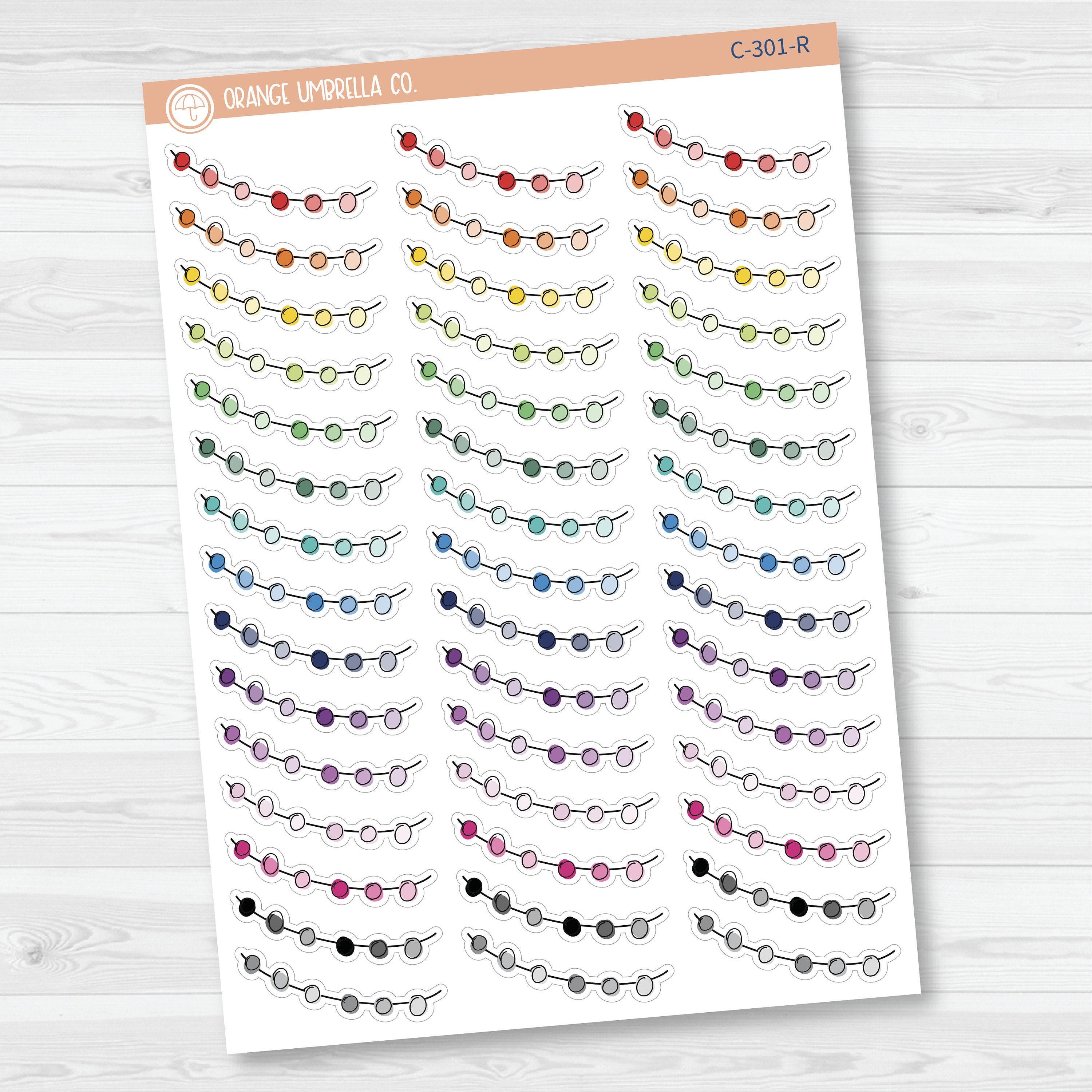 String Beads Deco Planner Stickers | C-301 - Etsy