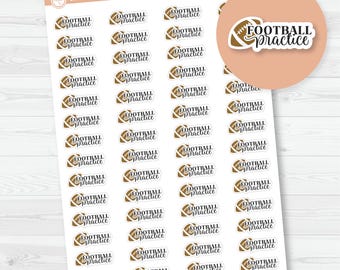 Football Practice Icon Script Planner Stickers | E-006