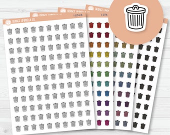 Trash Can Icon Planner Stickers | I-074