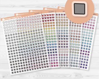 Wonky Checkbox Squares from Journaling Kits | Clear Matte | B-124-CM