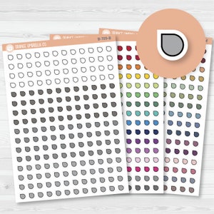 Tiny Tear Drop Flag Planner Stickers from Kits | B-709