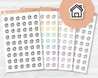 Blank House Icon Stickers for Planners or Calendars - Etsy