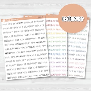 Brain Dump Script Planner Stickers | F3 | S-251