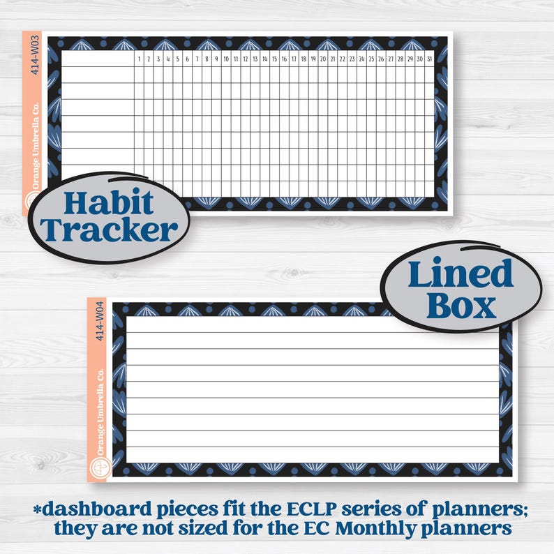 Patterned Boho Sticker Kit | 7x9 Erin Condren Life Planner Monthly ...