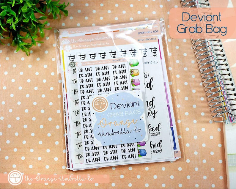 Mis-Fit Grab Bag, Deviant Planner Stickers [Orders of more than 1 pack may receive duplicates] zdjęcie 3