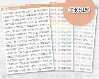 Cancelled Script Planner Stickers | F3  |  S-008