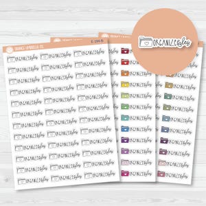 Fichier Dossier Organiser Icône Script Planner Stickers | FC12 | E-194