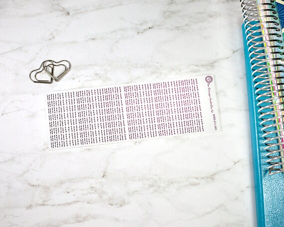 Divider Stickers for ECLP Foiled Header Planner Stickers #909-009-003-CF Confetti Dot Foil Color On Clear Transparent Stickers