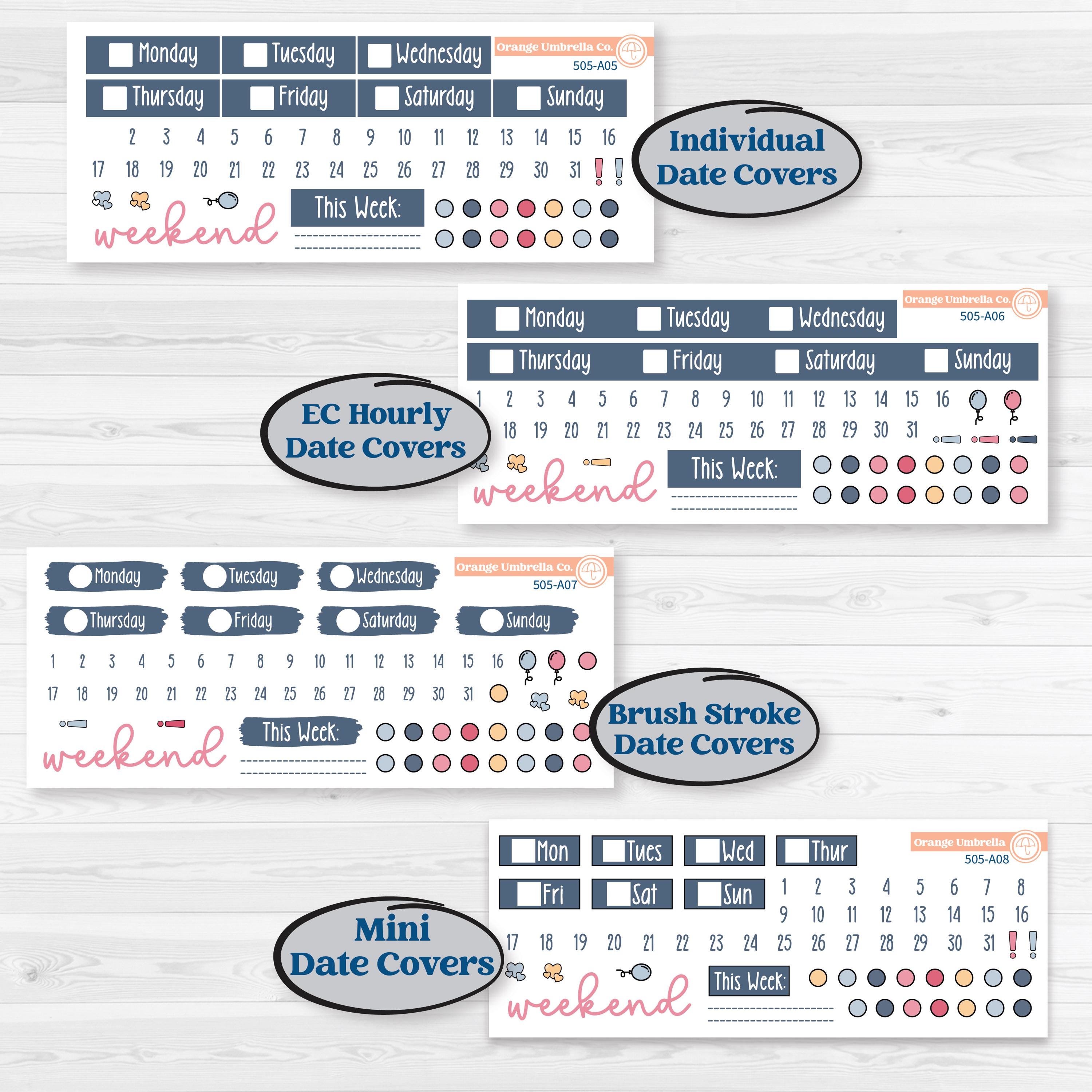 Cheerful Floral Kit | Weekly Sticker Kit for Vertical Planners Like ...
