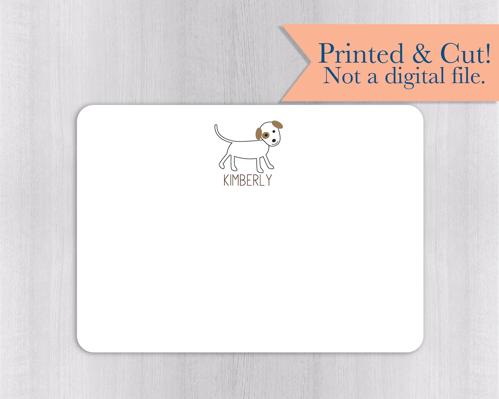 Dog Note Cards 24pk Dog Note Cards Personalized Flat Note Etsy