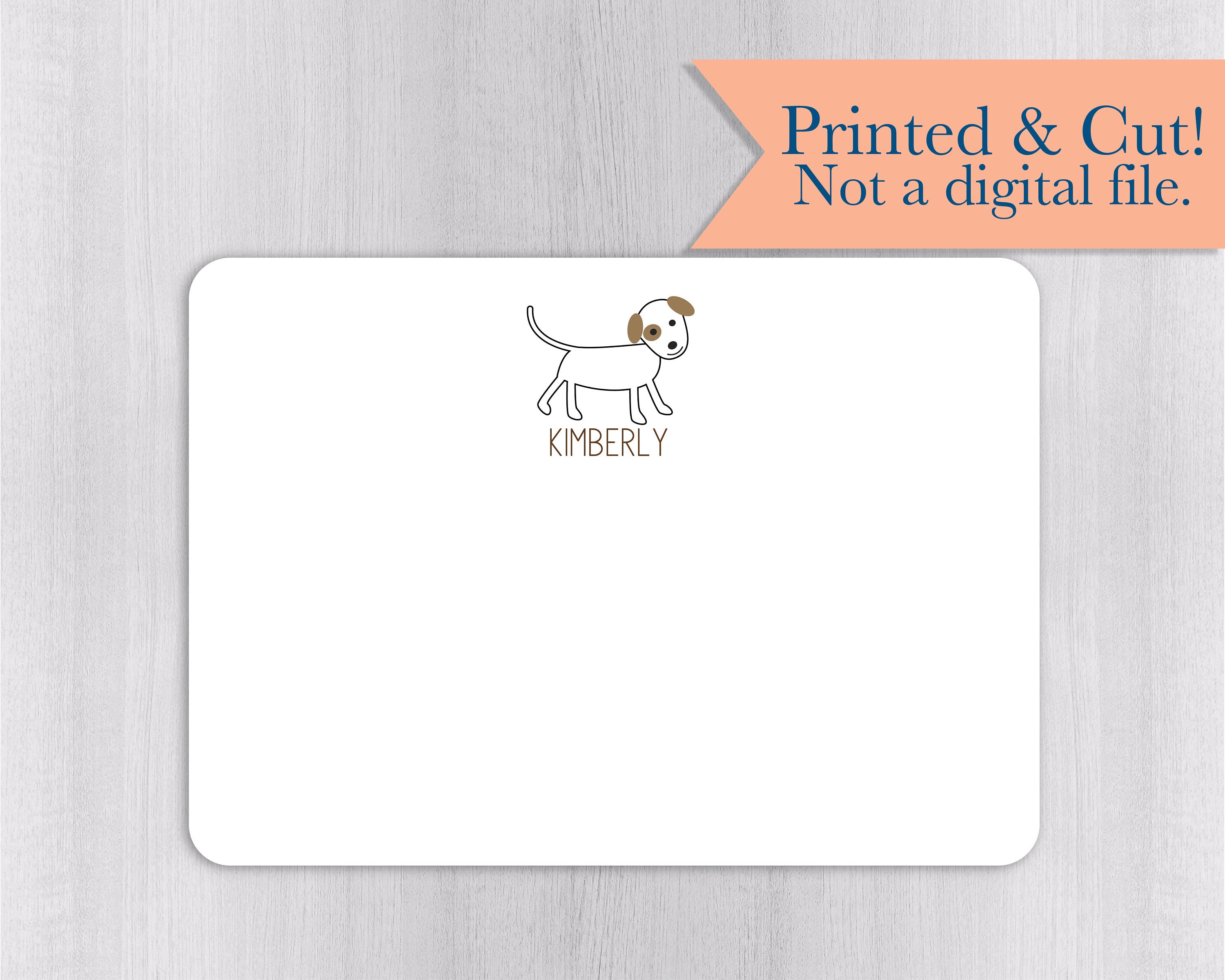 Dog Note Cards 24pk Dog Note Cards Personalized Flat Note Etsy