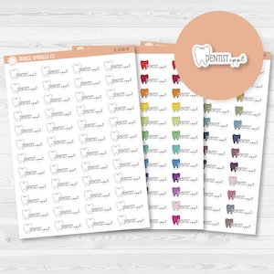 Dentist Appointment Icon Script Planner Stickers | FC11 | E-038