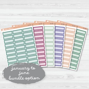 CLEARANCE | Basic Quarter Box Label Planner Stickers | Erin Condren ...