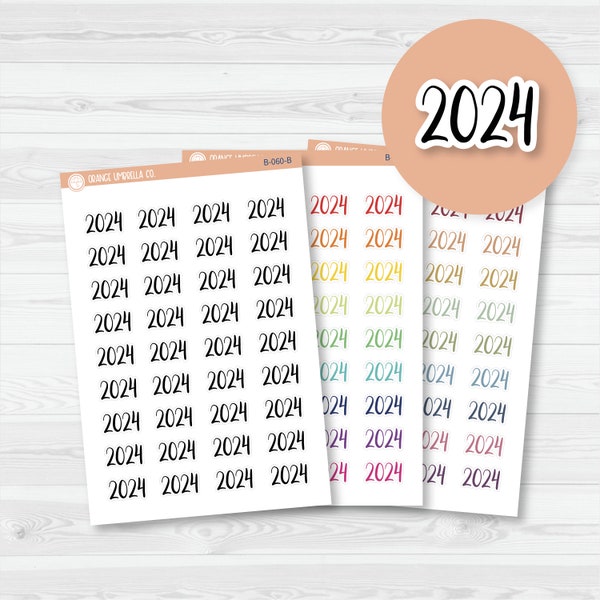 2024 Year Stickers Etsy