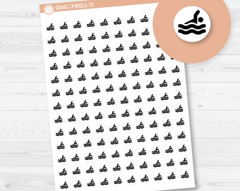 Swim/Swimming Icon Planner Stickers | I-015