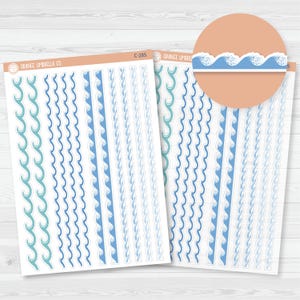 Waves Washi Strips Planner Stickers | C-285
