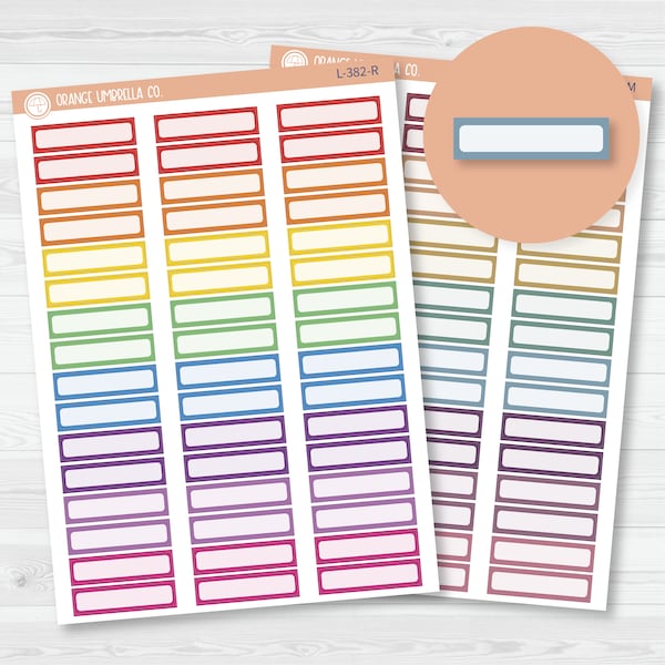 Hobonichi Cousin Skinny Labels Planner Stickers | L-382