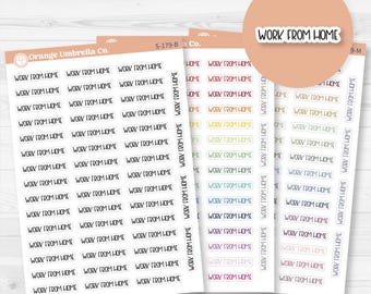 Work From Home Planner Stickers | F8 | S-179