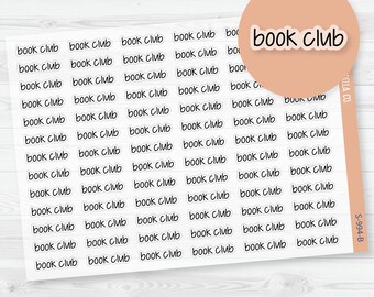 Book Club Jen Plans Script Planner Stickers and Labels | FJP Clear Matte | S-994-BCM