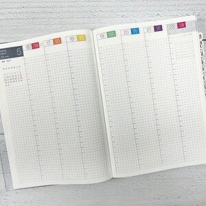 Hobonichi Cousin Day of Week Color Block Date Cover Planner Stickers ...