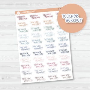 Teacher Workday Script Planner Stickers | F3  |  S-760-M