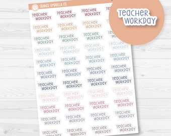Teacher Workday Script Planner Stickers | F3  |  S-760-M