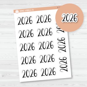 2026 Year Monthly Planner Stickers | F2 Script | B-717-B