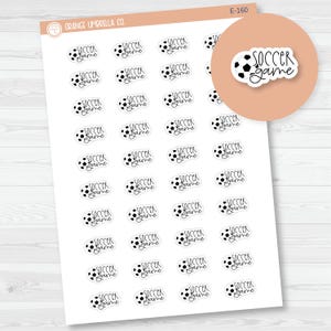 Soccer Game Icon Script Planner Stickers | FC12 | E-160