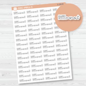 Happy Moment Script Planner Stickers | FC12 | S-240-B