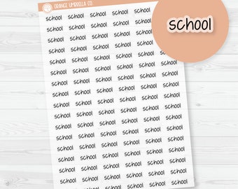 School Jen Plans Script Planner Stickers | Fjp Clear Matte | S-268-BCM