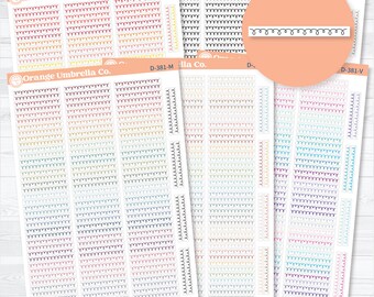 Squiggle Border Divider Planner Stickers | Decorative Planner Stickers | D-381