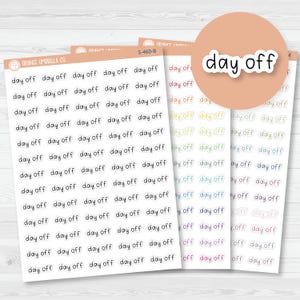 Day Off Julie's Plans Script Planner Stickers and Labels | JF | S-460