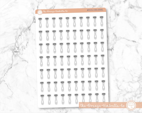 RAZOR Icon Sticker Sheet Shaving Planner Stickers Paper, Party & Kids ...