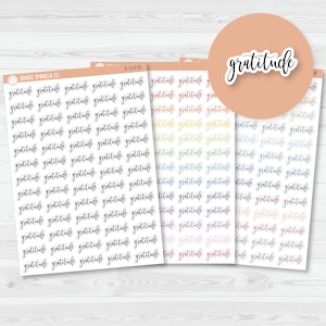 Gratitude Script Planner Stickers | F2 | S-113