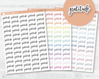 Gratitude Script Planner Stickers | F2 | S-113