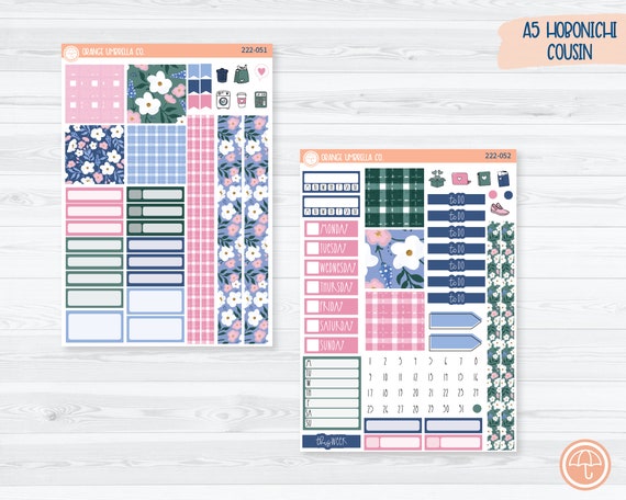 Hobonichi Cousin Planner Kit Stickers