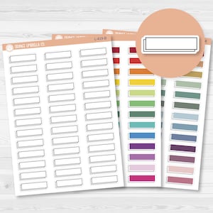 Hobonichi Offset Color and Outline Basic Planner Stickers | L-419