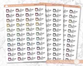 To Sleep Early Icon Script Planner Stickers | FC11 | E-146 / 904-277