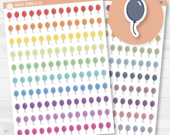 Mini Balloons Icon Planner Stickers | I-007