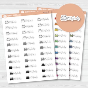 Wash Sheets Icon Script Planner Stickers | FC12 | E-192