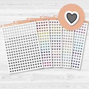 Heart Kit Pieces Planner Stickers | Tiny Icons | B-133