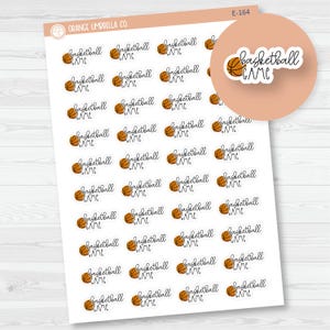 Basketball Game Icon Script Planner Stickers | FC12 | E-164